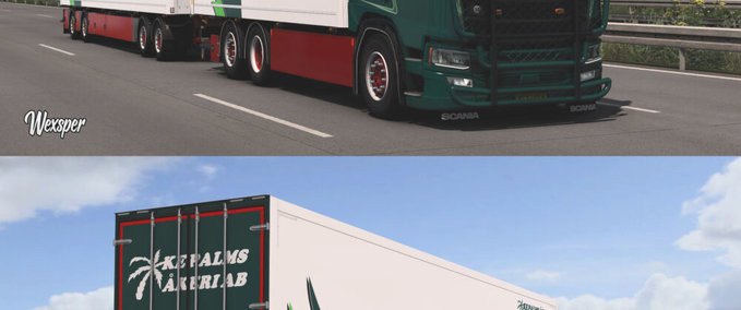 Trucks Scania R & S KE Palms Akeri AB Skin Pack by Wexsper  Eurotruck Simulator mod