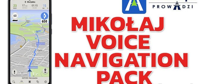Trucks [ATS] Mikołaj Voice Navigation Pack  American Truck Simulator mod
