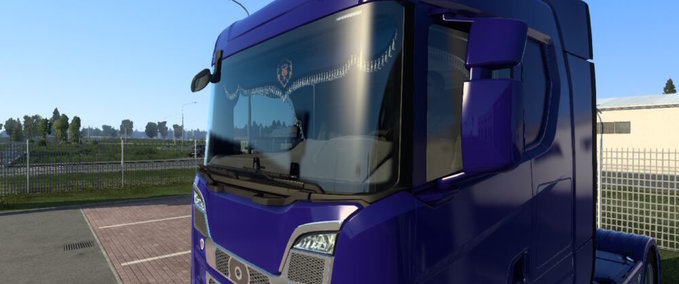 Trucks Scania S&R WoW Alliance Curtains Eurotruck Simulator mod
