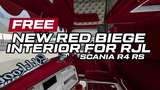 RJL Scania RS&R4 Red - Beige Interior [1.47] Mod Thumbnail
