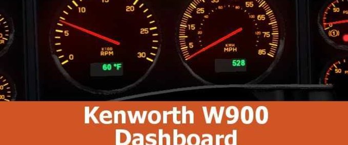 Trucks Kenworth W900 Dashboard  American Truck Simulator mod
