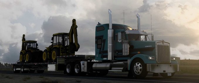Trucks SCS W900 FlatGlass - 1.47 American Truck Simulator mod