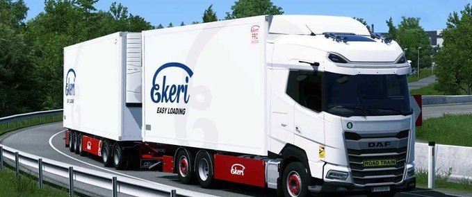 Trucks DAF 2021 Rigid Addon by Kast - 1.47 Eurotruck Simulator mod