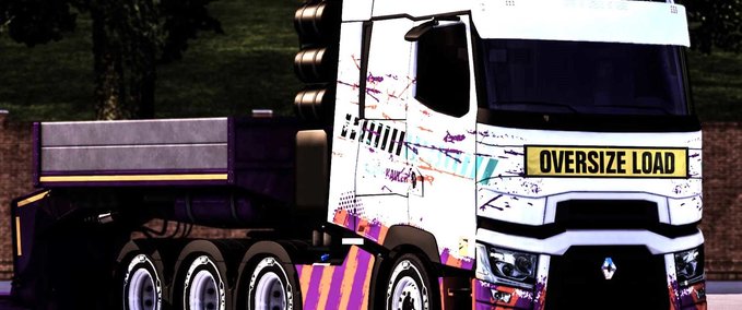 Trucks Renault Range T 8×4 Chassis Eurotruck Simulator mod