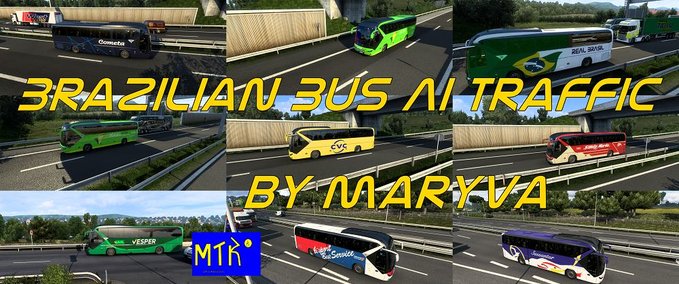 Trucks Brazilian Bus Ai Traffic Eurotruck Simulator mod