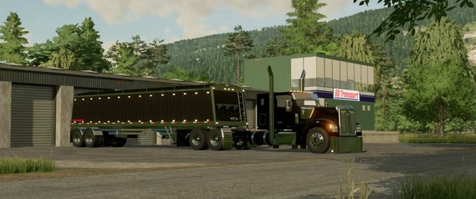 Anhänger Lode King Hopper Bottom Trailer Landwirtschafts Simulator mod