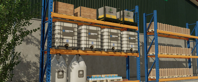 Container & Mulden Lagerregale Landwirtschafts Simulator mod