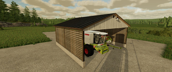 Schuppen Durchfahr Holzschuppen Landwirtschafts Simulator mod
