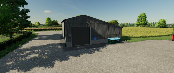 Schuppen Fahrzeuglagerung Mit Werkstatt Landwirtschafts Simulator mod