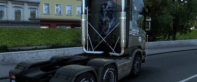 Trucks God of War Skin  Eurotruck Simulator mod