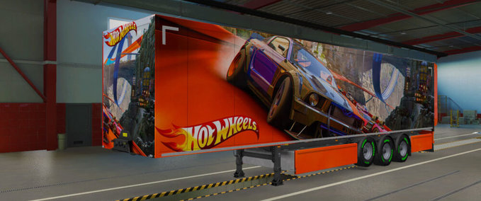 Trailer Hot Wheels Trailer Skin Pack  Eurotruck Simulator mod