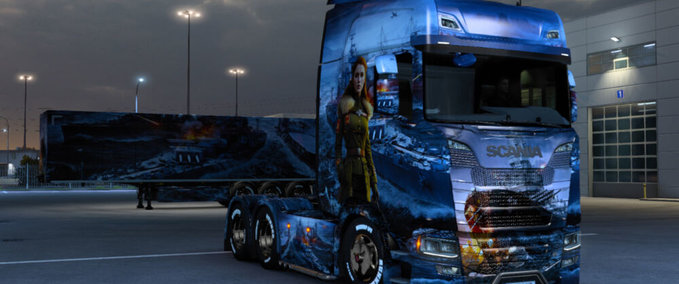 Trucks WORLD WAR 2 WOMEN #02 SKIN  Eurotruck Simulator mod