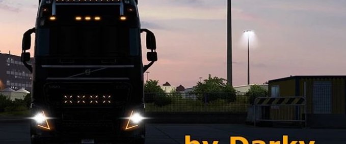 Trucks VOLVO ORANGE LIGHTS PACK  Eurotruck Simulator mod