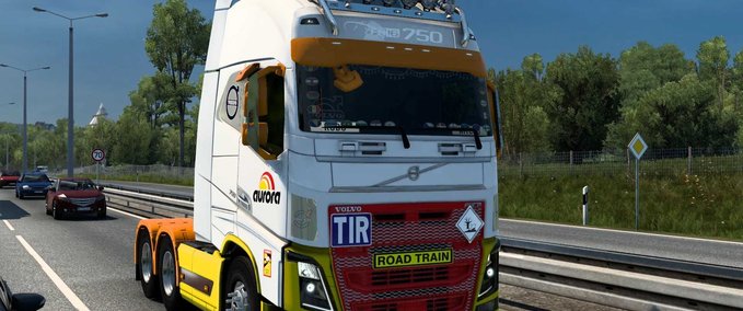 Trucks VOLVO FH 2012 AURORA SKIN Eurotruck Simulator mod