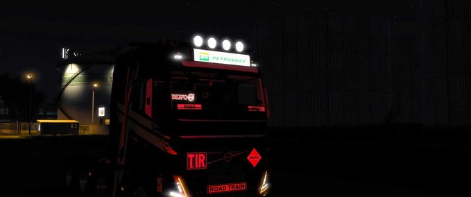 Trucks VOLVO FH 2022 SANAX PETROBRAS LIGHTBOX - 1.47 Eurotruck Simulator mod