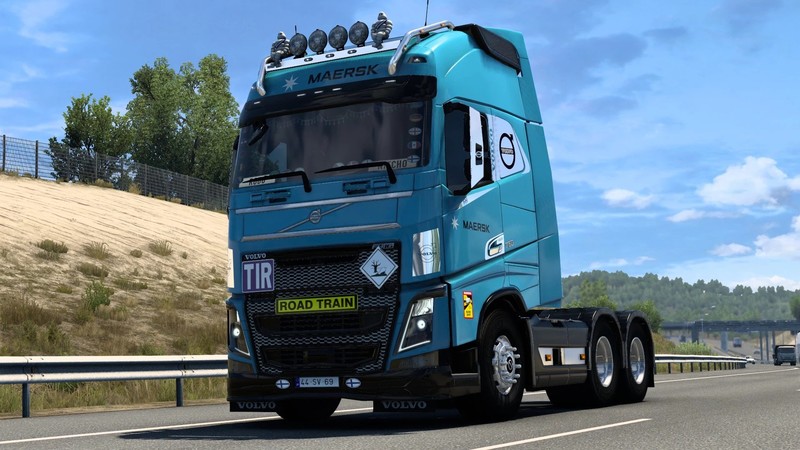 Ets2 Volvo Fh 2012 2 Maersk Skin V 1 0 Trucks Volvo Skins Mod Für