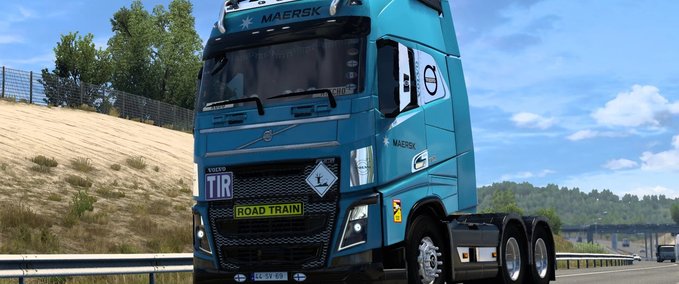 Trucks VOLVO FH 2012 #2 MAERSK SKIN  Eurotruck Simulator mod