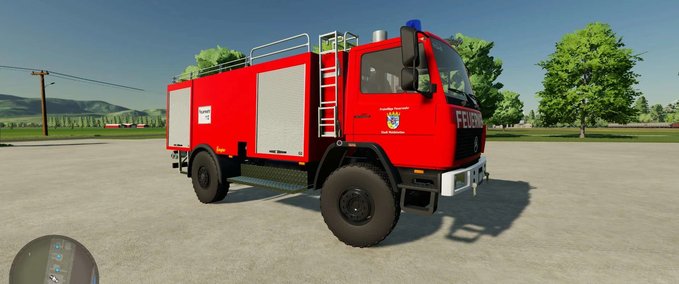 Feuerwehr Mercedes Benz LK 1124 AFE Ziegler TLF 16/45 Landwirtschafts Simulator mod
