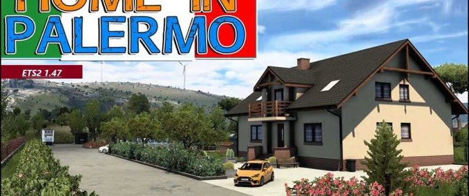 Maps Promods Addon: Home in Palermo - 1.46 Eurotruck Simulator mod