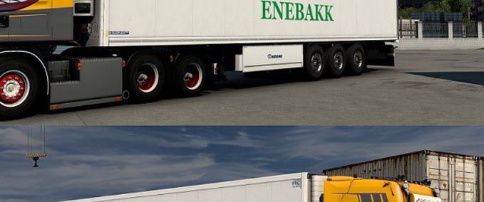 Trailer SCS Krone Cool Liner Knut Enger Transport Skin Eurotruck Simulator mod