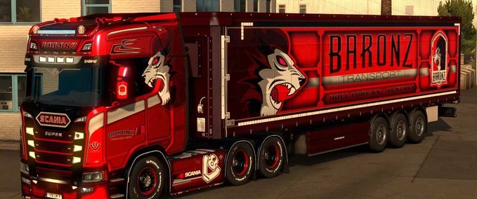 Trucks Baronz Transport Paintable Metallic Skins Pack Eurotruck Simulator mod