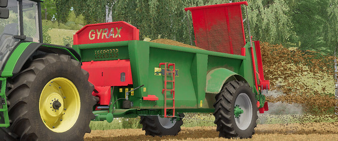 Miststreuer Gyrax EDHV 155 Landwirtschafts Simulator mod