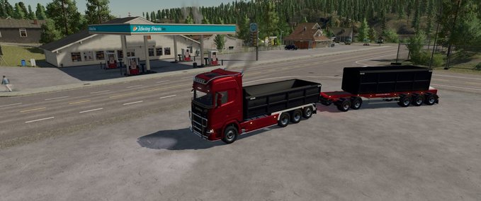 LKWs Scania Kassetten-Kippwagen Landwirtschafts Simulator mod