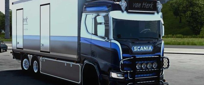 Trucks SCANIA R520 "VAN HERK" [1.47] Eurotruck Simulator mod
