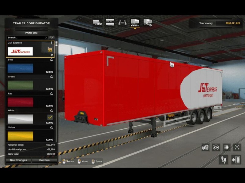 Ets Scania R S Next Gen Trailer J T Express Skin Pack V Trucks Trailer Scania Skins