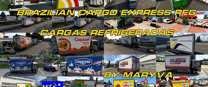 Trucks Brazilian Cargo Express VUC RFG Ai Traffic Eurotruck Simulator mod
