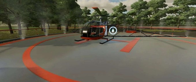 Platzierbare Objekte Herbizid-Hubschrauberlandeplatz BETA Landwirtschafts Simulator mod