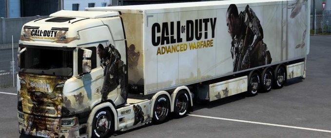 Trucks Scania Call Of Duty Advanced Warfare Skin Eurotruck Simulator mod