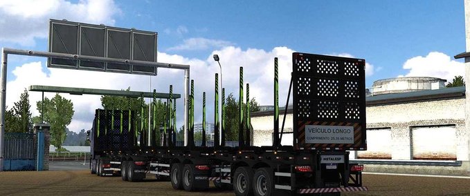 Trailer Metalesp Tri-Trem Florestal Wood Trailer 2022 - 1.47 American Truck Simulator mod