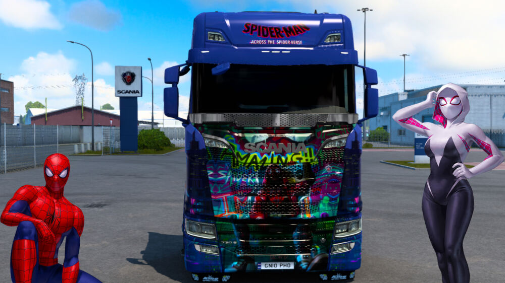 Scania Spider-Man: Across the Spider-Verse Skin thumbnail 3