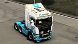 SCANIA STREAMLINE MAERSK SKIN BY RODONITCHO #1.0 Mod Thumbnail