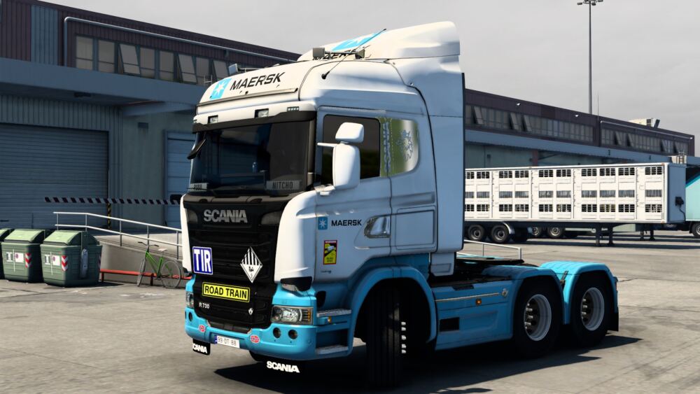 SCANIA STREAMLINE MAERSK SKIN BY RODONITCHO #1.0