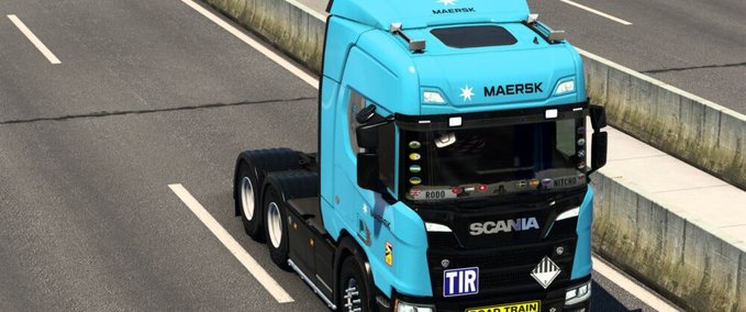 Trucks SCANIA R 2016 MAERSK SKIN BY RODONITCHO MODS #2.0 Eurotruck Simulator mod