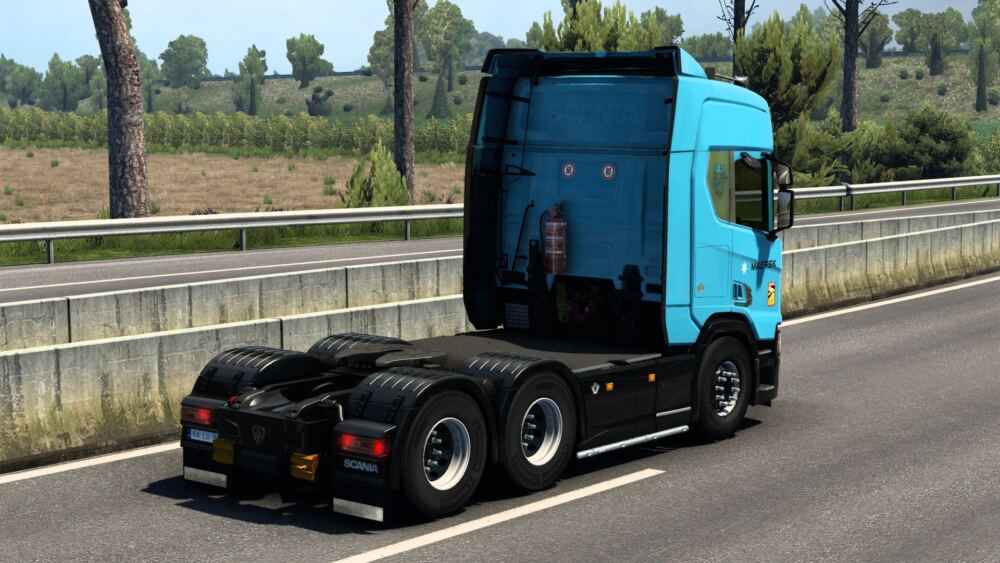 SCANIA R 2016 MAERSK SKIN BY RODONITCHO MODS #2.0 thumbnail 2