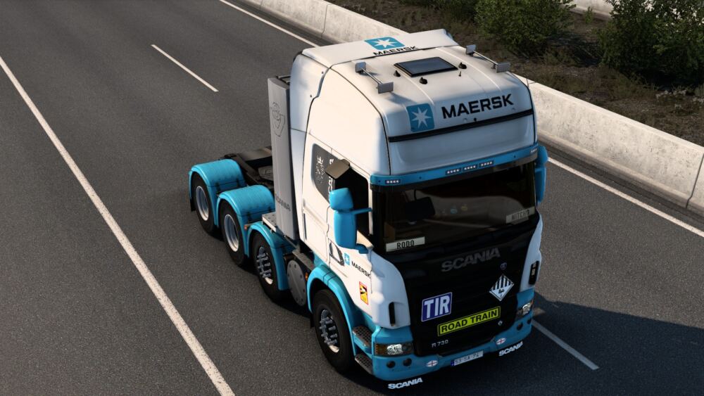 SCANIA R 2009 MAERSK SKIN BY RODONITCHO MODS #1.0 thumbnail 3