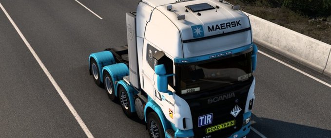 Trucks SCANIA R 2009 MAERSK SKIN BY RODONITCHO MODS #1.0 Eurotruck Simulator mod