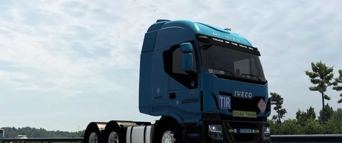 Trucks IVECO HI-WAY MAERSK SKIN #2.0  Eurotruck Simulator mod
