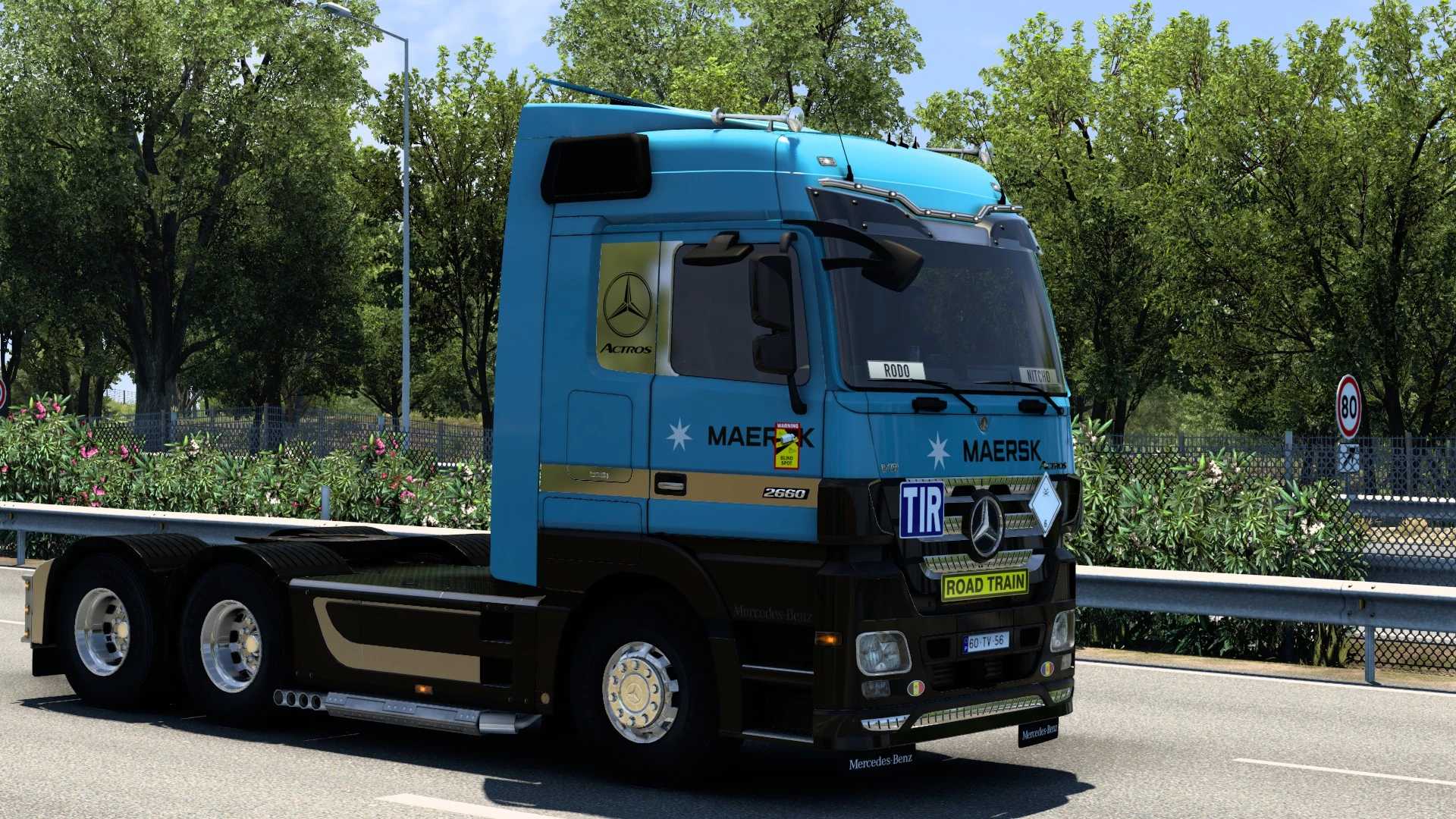 MERCEDES-BENZ ACTROS MAERSK SKIN #2.0 thumbnail 5