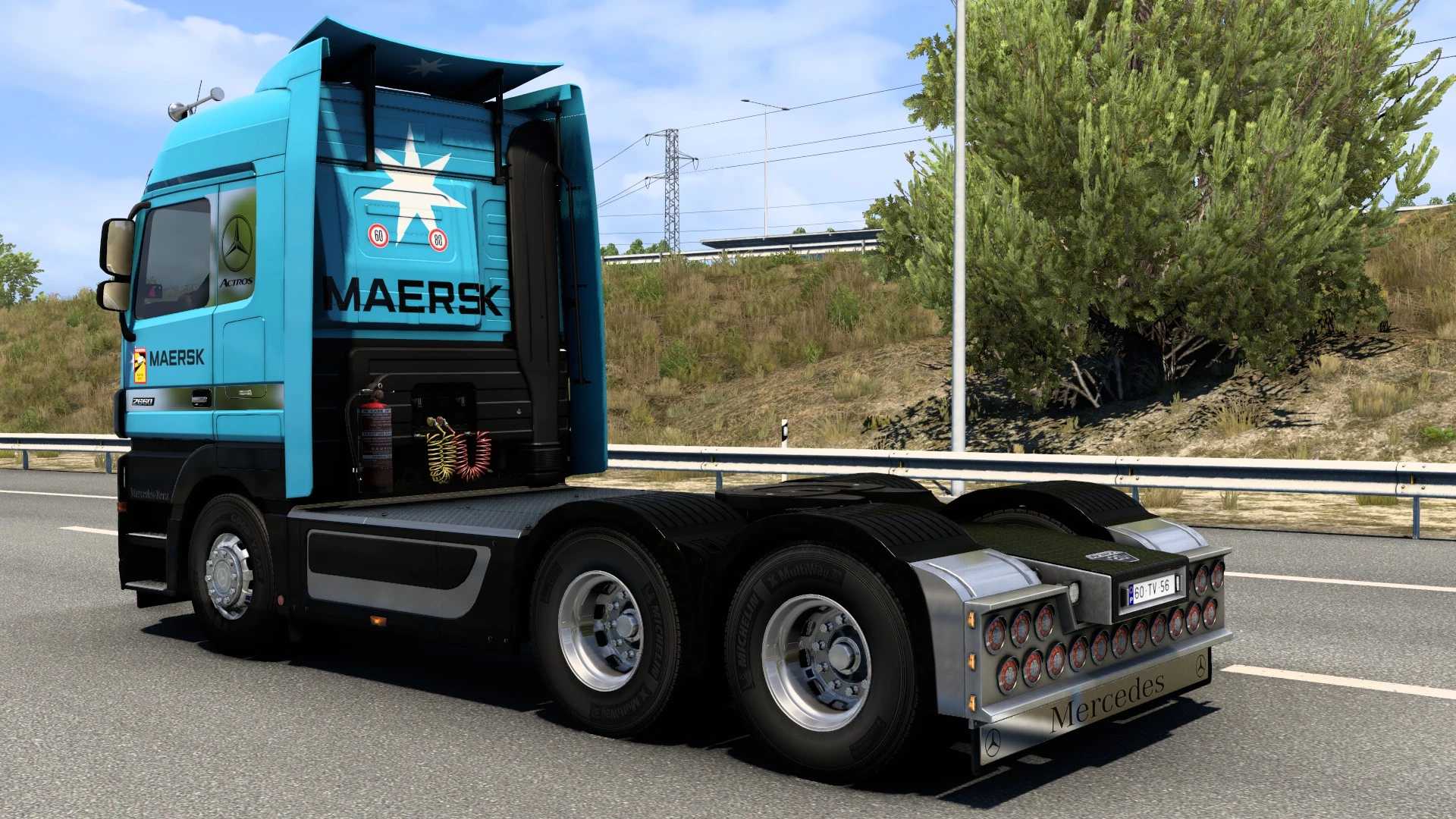 MERCEDES-BENZ ACTROS MAERSK SKIN #2.0 thumbnail 3