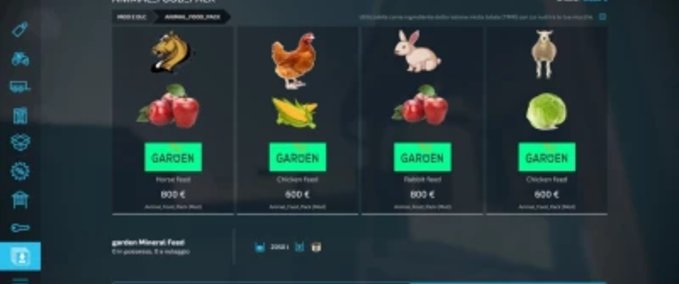 Tiere Animal Food Pack Landwirtschafts Simulator mod