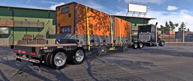 Trailer Globe 40 Ton Drop Deck Ownable Trailer - 1.47 American Truck Simulator mod