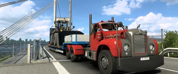 Trucks Mack B61 (1953) + Ownable Trailer - 1.47+ American Truck Simulator mod