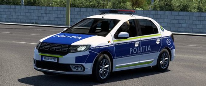 Mods SCS Romanian Police New Skin  Eurotruck Simulator mod