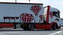 DAF 2021 XG+ DIAMOND RED SKIN & SCS TRAILER CURTAINSIDER