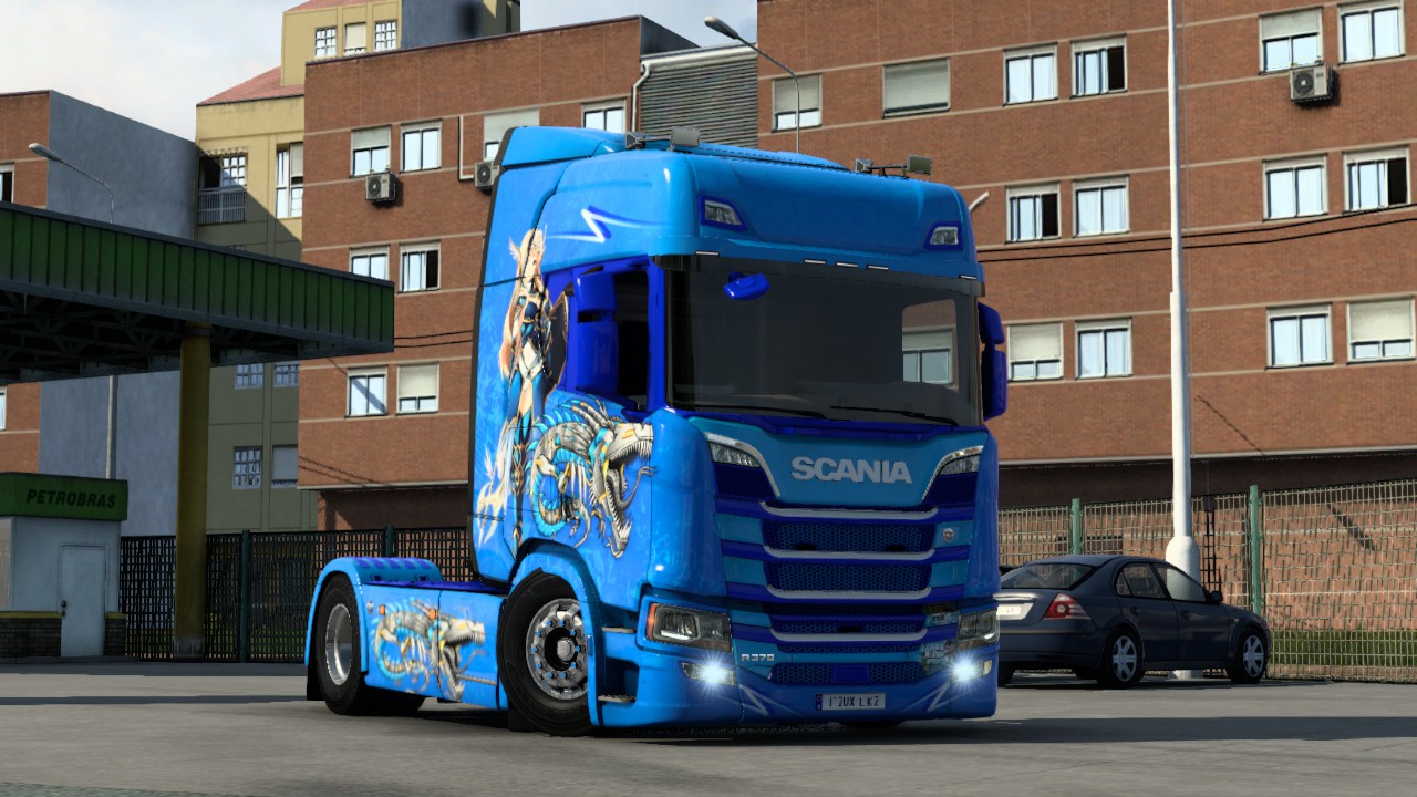 SCANIA R NEXTGEN HIGH ROOF BLUE ANIME SKIN