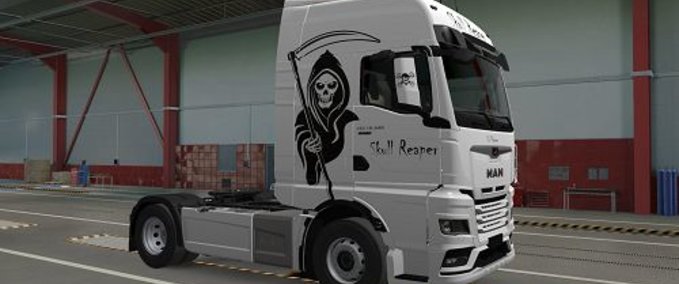 Trucks MAN TGX 2020 Skull Reaper Skin Eurotruck Simulator mod